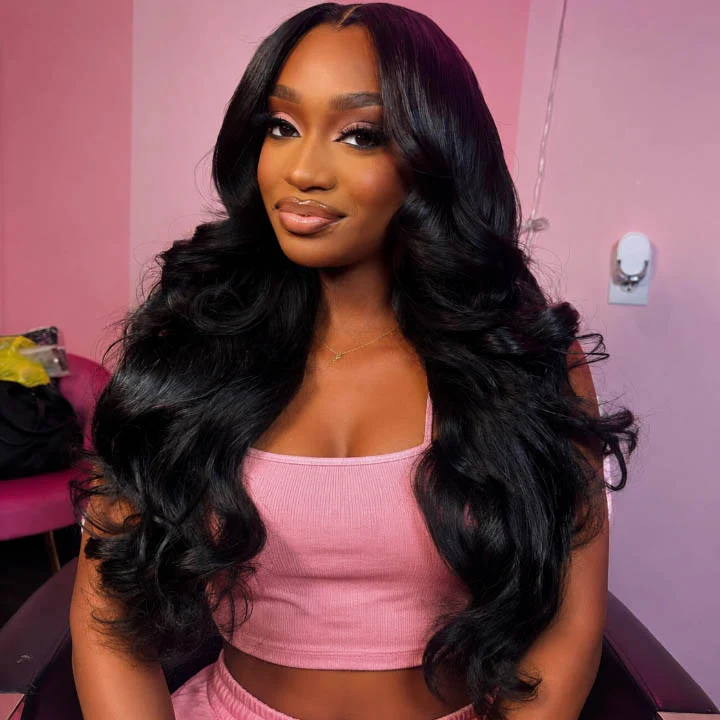 $100 Off| Bouncy and Soft Body Wave Glueless 7×5/13×4 Lace Front Wigs Flash Sale - Image 2