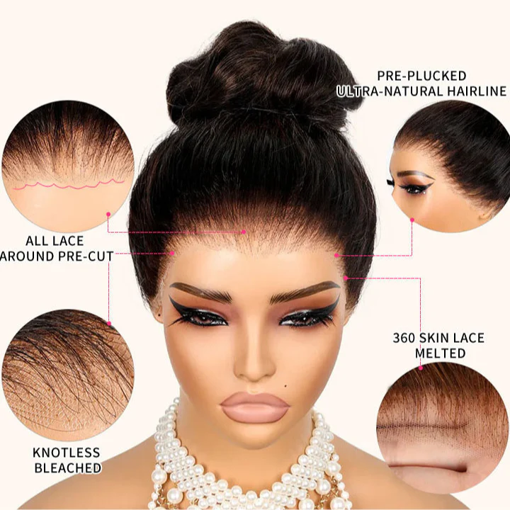 Deep Wave Snug Fit 360 Invisible Strap Glueless Lace Frontal Wig - Ready-to-Wear, High Density - Image 7