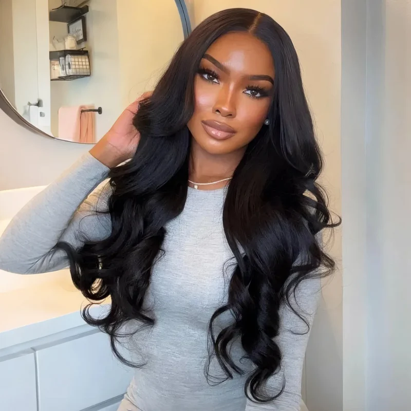 $109=26"| Body Wave 13x6 Lace Front HD Transparent Lace Human Hair Wig Flash Sale - Image 2