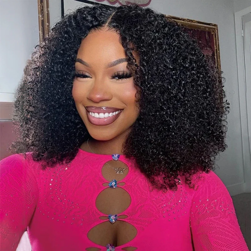 3 Wigs for $199 | 18" Body Wave Bangs Wig + 16" Full 250% Density Kinky Curly 6×4 Lace Wig + Classic Bob Wig Flash Sale - Image 5