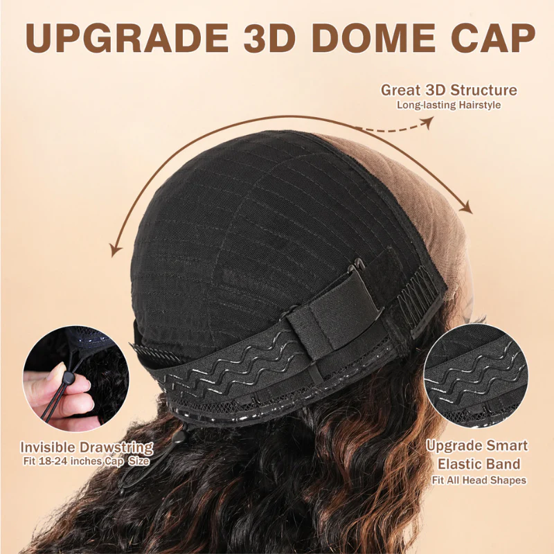 Extra 60% OFF | Glueless Balayage Light Brown Transparent Lace Body Wave Wigs-Flash Sale - Image 7