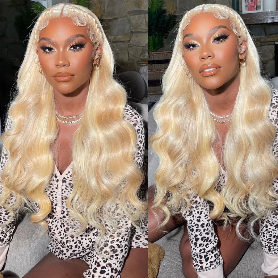 24H Fast Shipping | 613 Blonde Body Wave 13x4 HD Lace Wig Virgin Human Hair Wigs Flash Sale