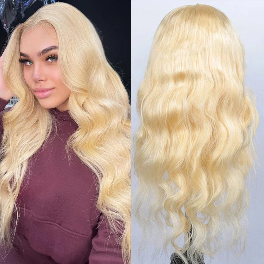24H Fast Shipping | 613 Blonde Body Wave 13x4 HD Lace Wig Virgin Human Hair Wigs Flash Sale - Image 4