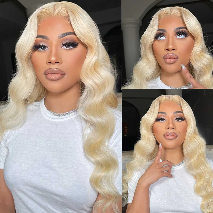24H Fast Shipping | 613 Blonde Body Wave 13x4 HD Lace Wig Virgin Human Hair Wigs Flash Sale - Image 5