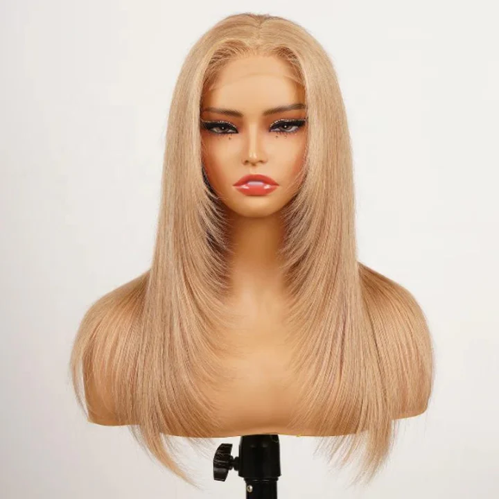 $119=28'' | 24H Fast Shipping Blonde Glueless Butterfly Layered Haircut Yaki Straight Lace Wigs Flash Sale (only for US orders) - Image 2
