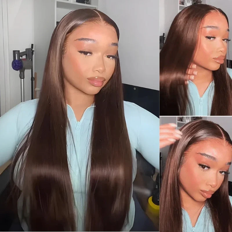 250% Density Double Drawn Straight Glueless HD Lace Wig - 7x5/13x6 Human Hair - Image 7