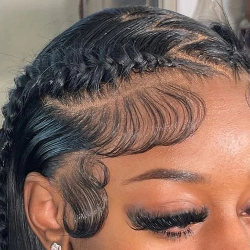 3 Bulk Flash Sale| 20" Ombre Brown Straight 6×4 Lace Closure Wig+20" 7×5 Glueless Lace Side Parting Straight Wig+20" Hair Clip×4pcs - Image 8