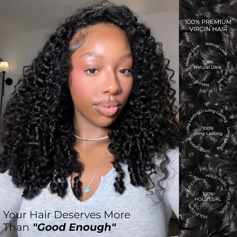 3-in-1 Put On & Go Half Wigs | Glueless Invisible Drawstring Beginner Friendly - Image 9