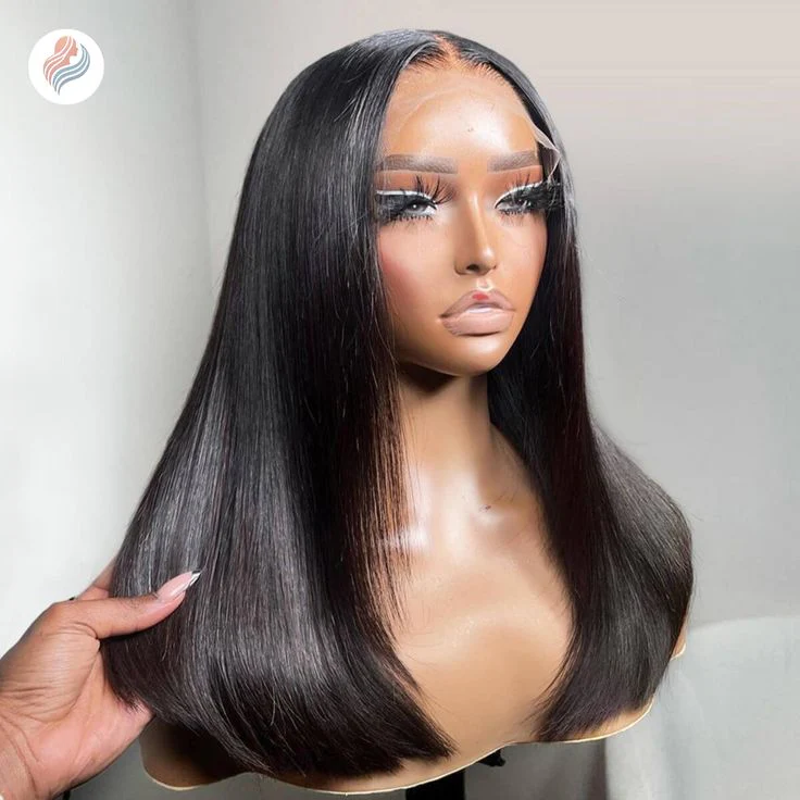 3 Wigs for $169 | 20" kinky Curly Half Wig + 16" Blonde Color 7×5 Glueless Lace Wig + 14" Straight Bob Lace Closure Wig Flash Sale - Image 5