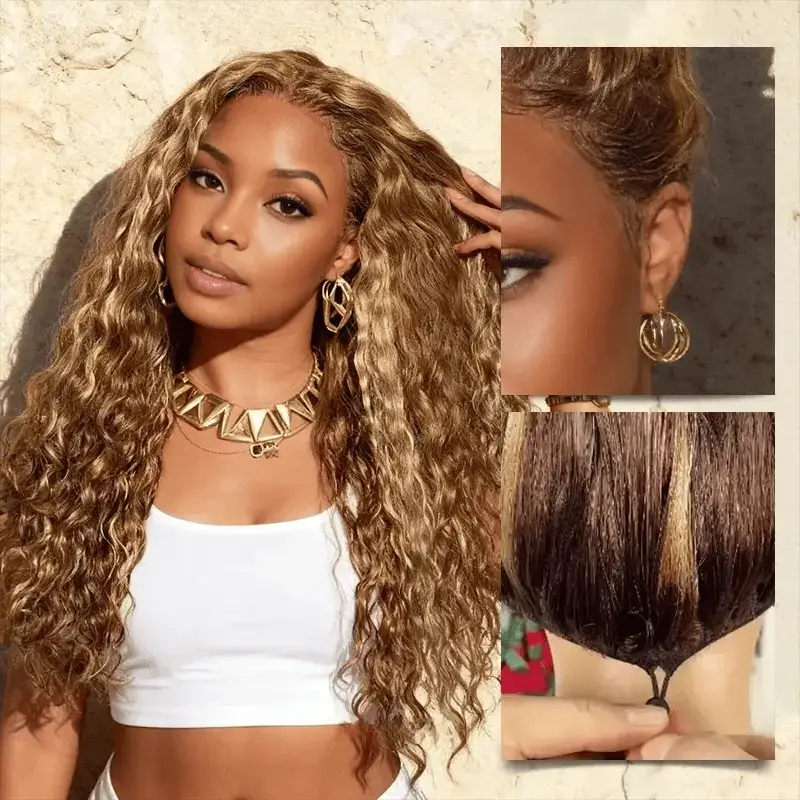 3 Wigs for $239 | 16" Honey Blonde 13x4 Lace Front Wig+18" Body Wave 13x6 Lace Front Wig+14" Bohemian Curly 7x5 Lace Wig Flash Sale - Image 5