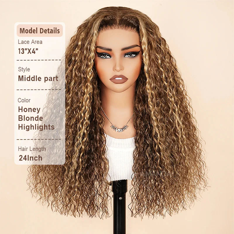 3 Wigs for $239 | 16" Honey Blonde 13x4 Lace Front Wig+18" Body Wave 13x6 Lace Front Wig+14" Bohemian Curly 7x5 Lace Wig Flash Sale - Image 6