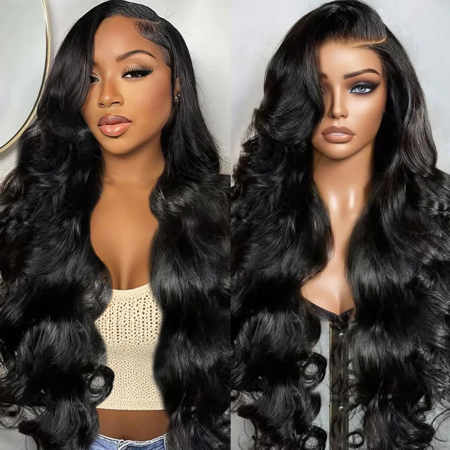 $119=28 Inch | 24H Fast Shipping 200% Density 3D Bouncy Body Wave HD Transparent Lace Front Wig Flash Sale