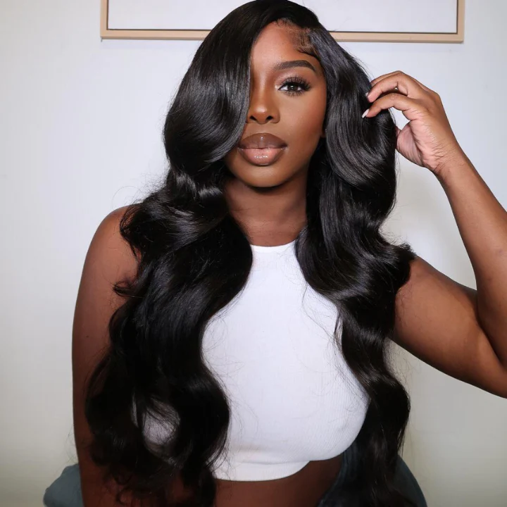 $119=28 Inch | 24H Fast Shipping 200% Density 3D Bouncy Body Wave HD Transparent Lace Front Wig Flash Sale - Image 4