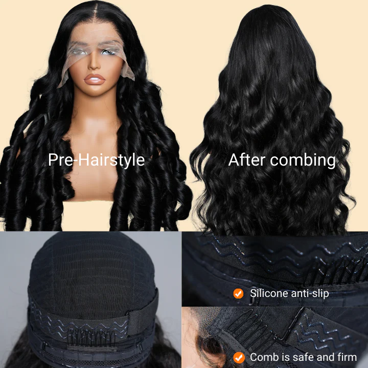 $119=28 Inch | 24H Fast Shipping 200% Density 3D Bouncy Body Wave HD Transparent Lace Front Wig Flash Sale - Image 6