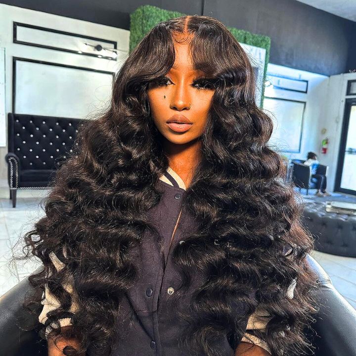 Long Loose Deep Wave 13x6 Undetectable Transparent Lace Best Human Hair Glueless Wigs Online - Amanda Hair - Image 2