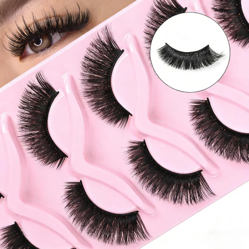 Amanda 3D Eyelashes Cat Eye Sexy Look Soft Reusable Flash Sale - Image 2