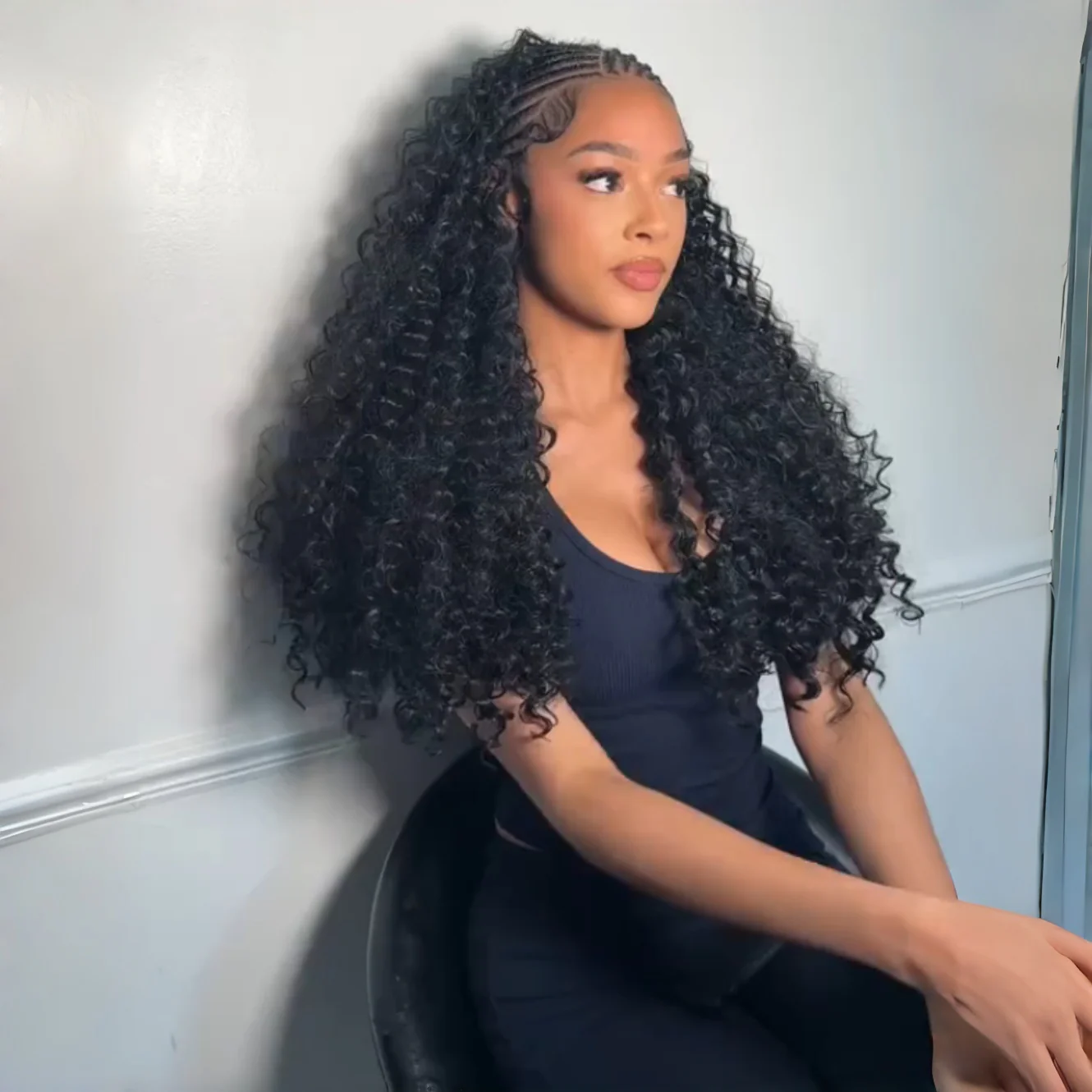 3 In 1 Half Wig | Water Wave Put On & Go Invisible Drawstring Glueless Flip Over Wig Flash Sale - Image 6