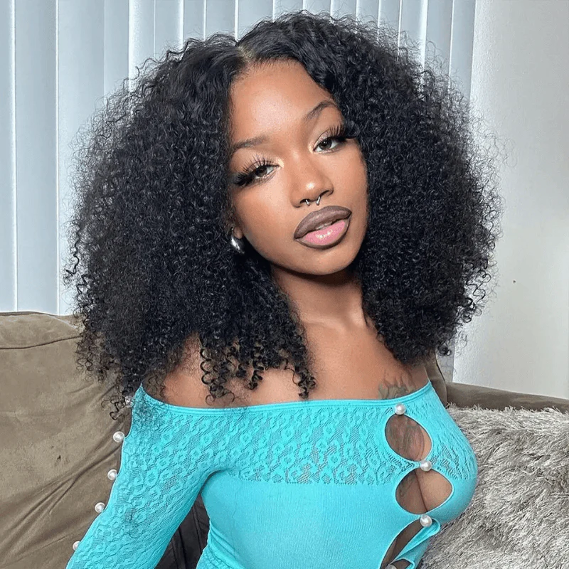 $99 Get 250% Density Kinky Curly 6x4 / 13x4 Lace Front Ready Go Human Hair Wig Flash Sale-Amanda Hair - Image 3