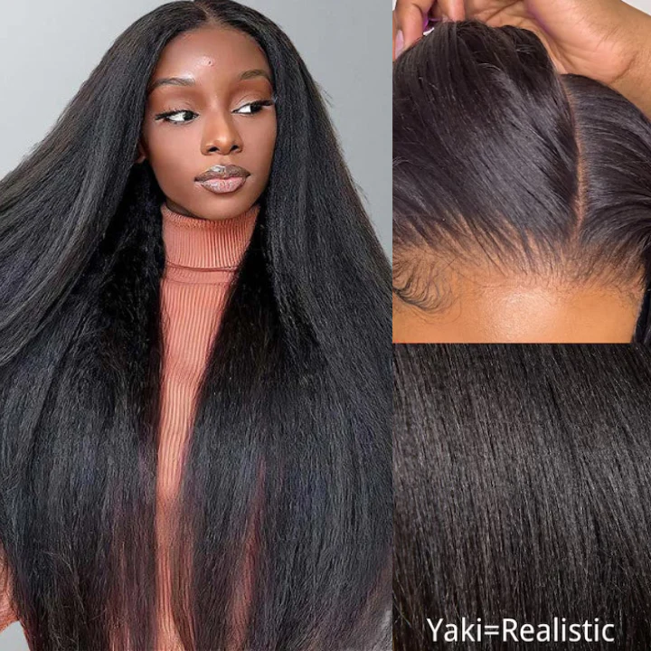 Kinky Straight 7x5 / 13x6 HD Transparent Lace Front Wigs 100% Human Virgin Hair For Women -Amanda Hair - Image 2