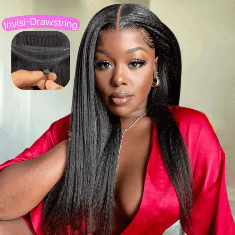 Kinky Straight 7x5 / 13x6 HD Transparent Lace Front Wigs 100% Human Virgin Hair For Women -Amanda Hair - Image 4