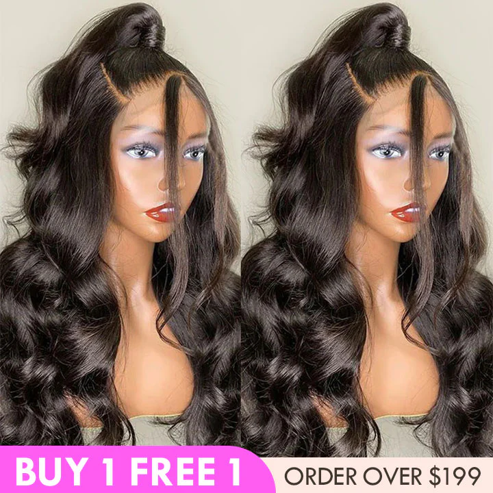 300% Density Bold Bounce Body Wave Hair 13*4 HD Transparent Lace Front Wigs Glueless Frontal Wig For Women-Amanda Hair