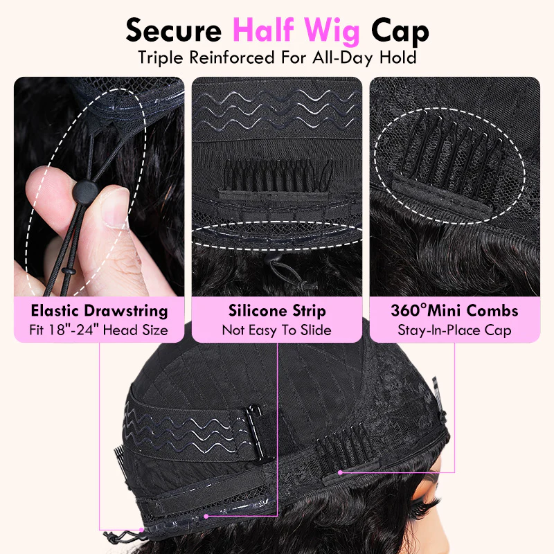 $100 Off Full $101| Kinky Curly Put On & Go Invisible Drawstring Glueless Flip Over Half Wig Beginner Friendly Flash Sale - Image 6