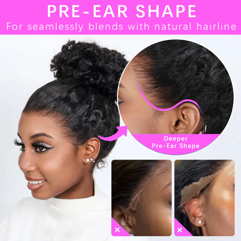 Outre Dominican Curly Deep Curly Snug Fit 360 Invisible Strap Glueless Pre-Bleached And Pre-Cut Lace Human Hair Wig - Image 5