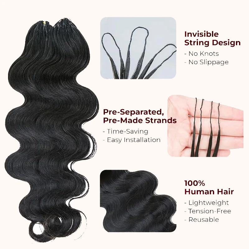 Burmese Curly Feather Crochet Human Hair for Miracle Knots Boho Braids - Image 12