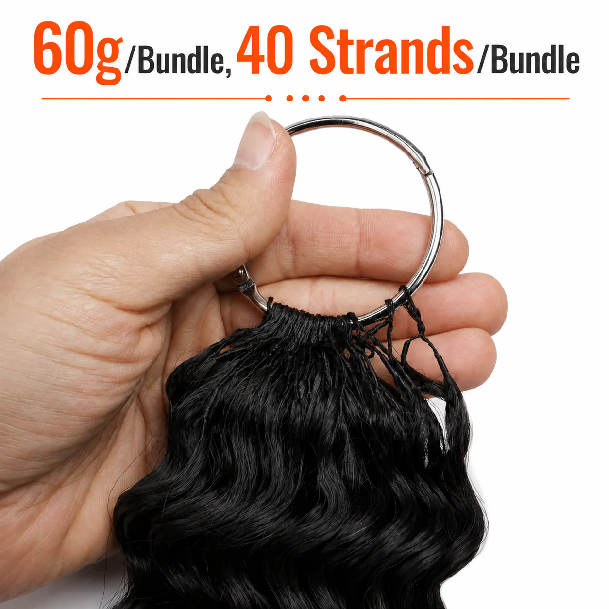 Deep Wave Feather Crochet Human Hair for Miracle Knots Boho Braids  | Honey Blonde &  Brwon Highlight - Image 9