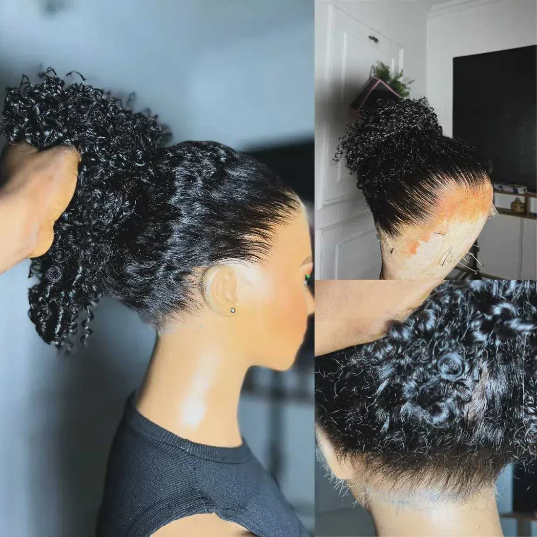 Deep Wave Snug Fit 360 Invisible Strap Glueless Lace Frontal Wig - Ready-to-Wear, High Density - Image 6