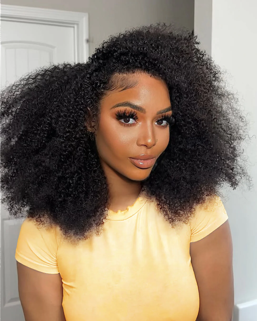 Extra 60% OFF| 3 In 1 Half Wig Afro Curl Wear & Go Drawsting Band No Glue Need Coily Curl Flip Over Wig Beginner Friendly Flash Sale - Image 2