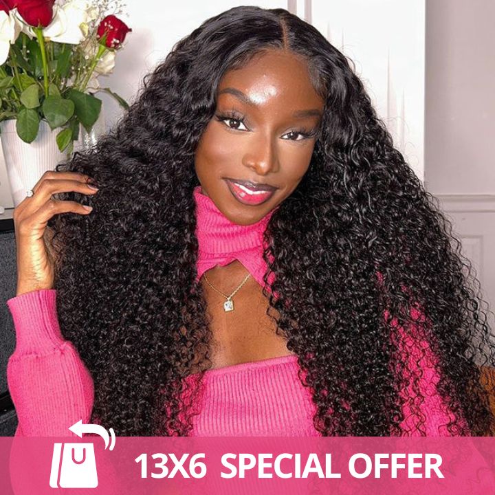 Extra 60% OFF | Deep Wave 13*6 HD Transparent Lace Front Wigs-Flash Sale