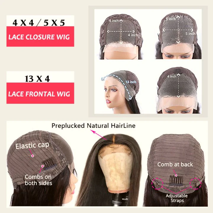 Extra 60% OFF | Flash Sale Dark Root Ginger Colored Body Wave 13x4 Lace Front /4*4 Lace Closure Wigs With Baby Hair - Amanda Hair - Image 4