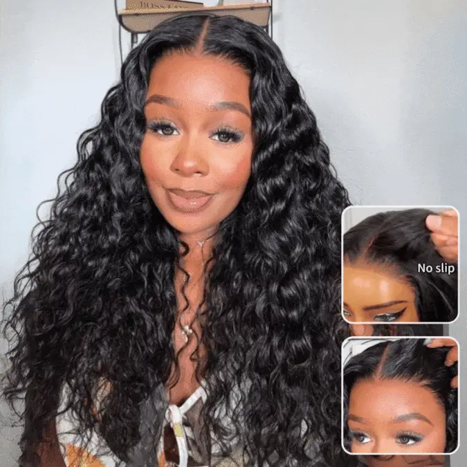 Extra 60% OFF| Glueless Water Wave 7x5/ 13x4 Transparent HD Lace Wig Pull and Go Invisible Drawstring Wigs Flash Sale - Image 3