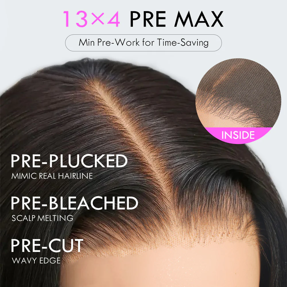Extra 60% OFF| Glueless Water Wave 7x5/ 13x4 Transparent HD Lace Wig Pull and Go Invisible Drawstring Wigs Flash Sale - Image 9