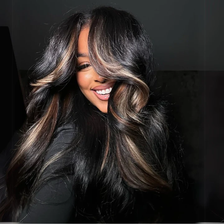 Extra 60% OFF | Highlight Brown Colored Glueless Clear Transparent Body Wave Lace Frontal Wig Flash Sale - Image 2