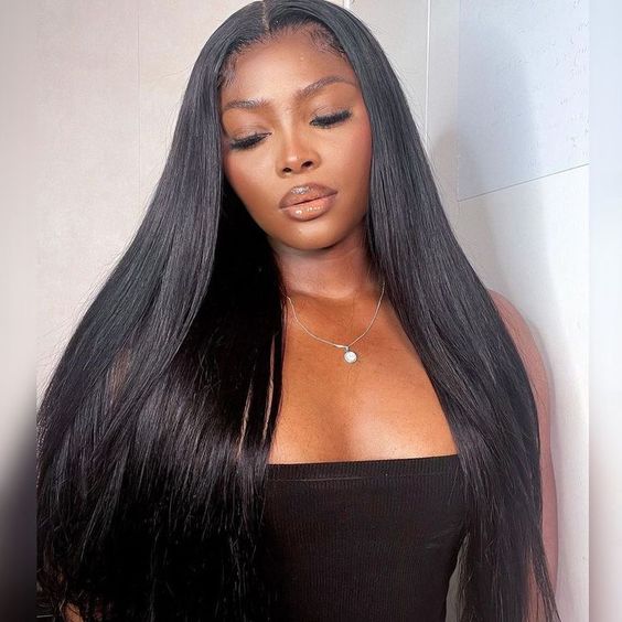 Extra 60% OFF | Long Silk Straight 13x6 HD Transparent Lace Frontal Human Hair Wig Flash Sale