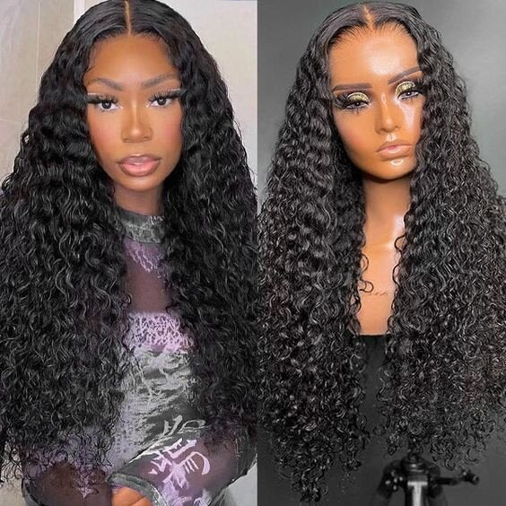 Buy 1 Get 1 Free Thick Curly Hair 13×4 Lace Frontal Wig 6×4 Pre-Cut Lace Wig - Image 2