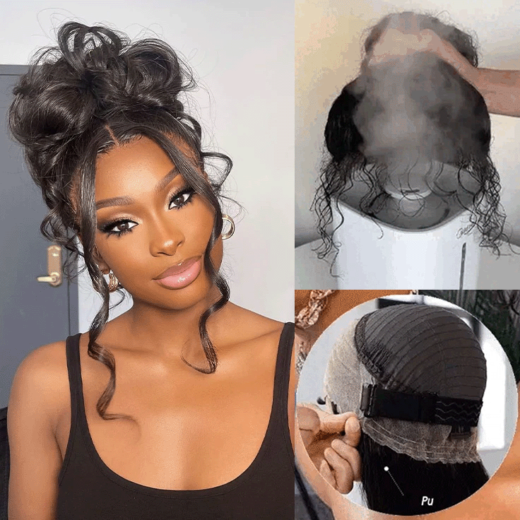 Glueless 360 Lace Frontal Wig Body Wave Invisible Strap Tug Go Pre Everything Lace Wigs