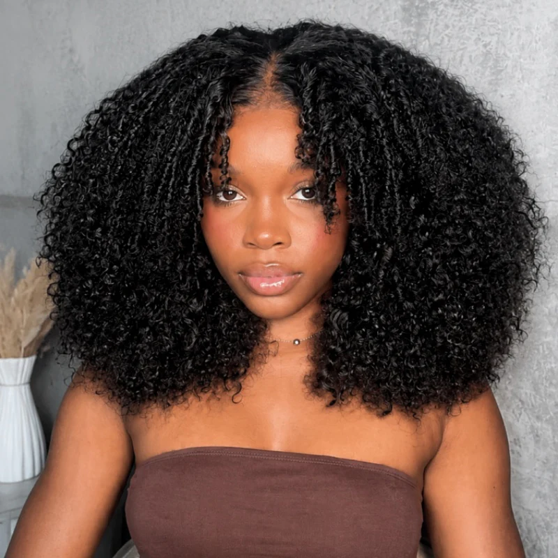 Amanda 7x5 Bohemian Curly Glueless Wig HD Lace 300% Density | Honey Blonde & Red Wine