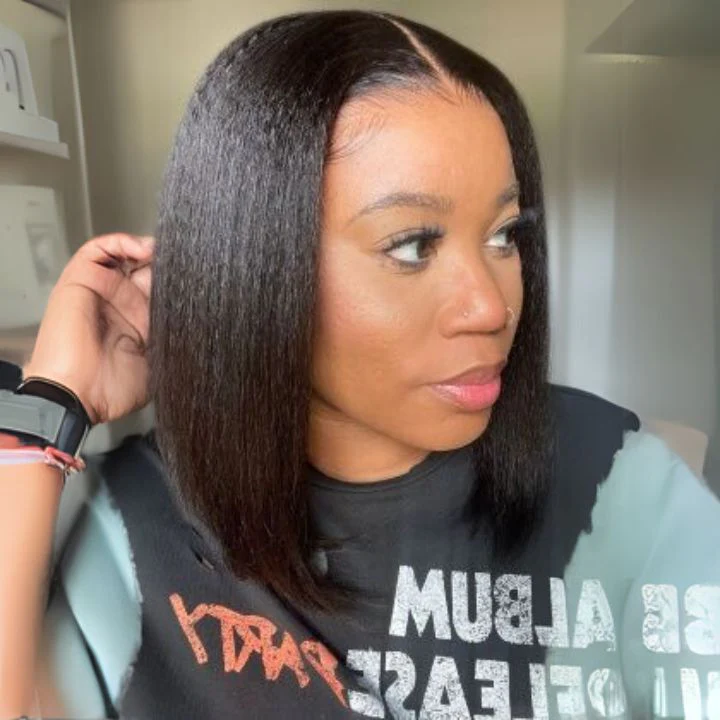 Glueless Short Straight Bob Wig 6x4 / 13x4 Brazilian Hair HD Clear Lace Wig No Code Needed Amanda Hair - Image 2