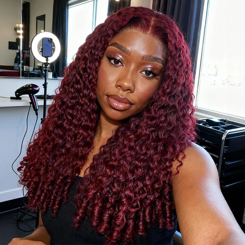 Highlight Burmese Curly 13x6 Lace Front Human Hair Wigs for Black Women Pre-plucked Natural Hairline - Image 11