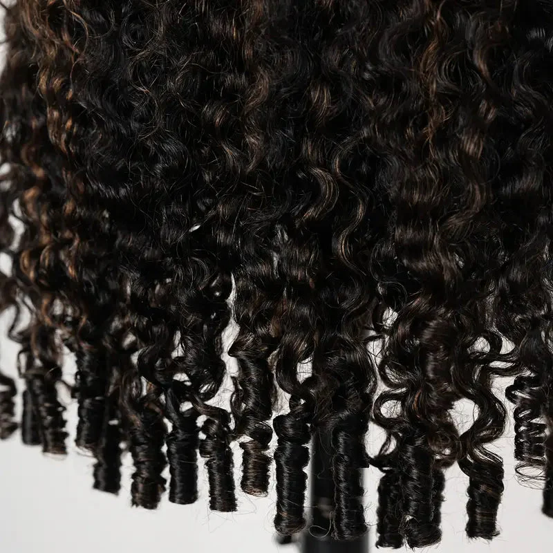 Highlight Burmese Curly 13x6 Lace Front Human Hair Wigs for Black Women Pre-plucked Natural Hairline - Image 5