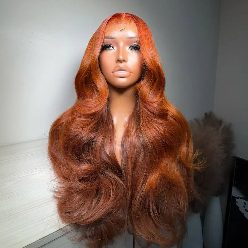 Highlight Ginger Copper Orange Wig Body Wave Pre Everything 7x5/13x4 Lace Beginner Friendly Glueless Wigs -Amanda Hair - Image 5
