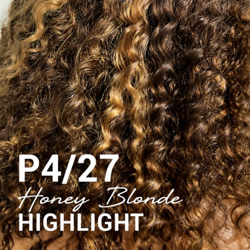 Honey Blonde Highlight Short Bob Wig Water Wave Colored Pre Everything Glueless Lace Front Wig Flash Sale - Image 4
