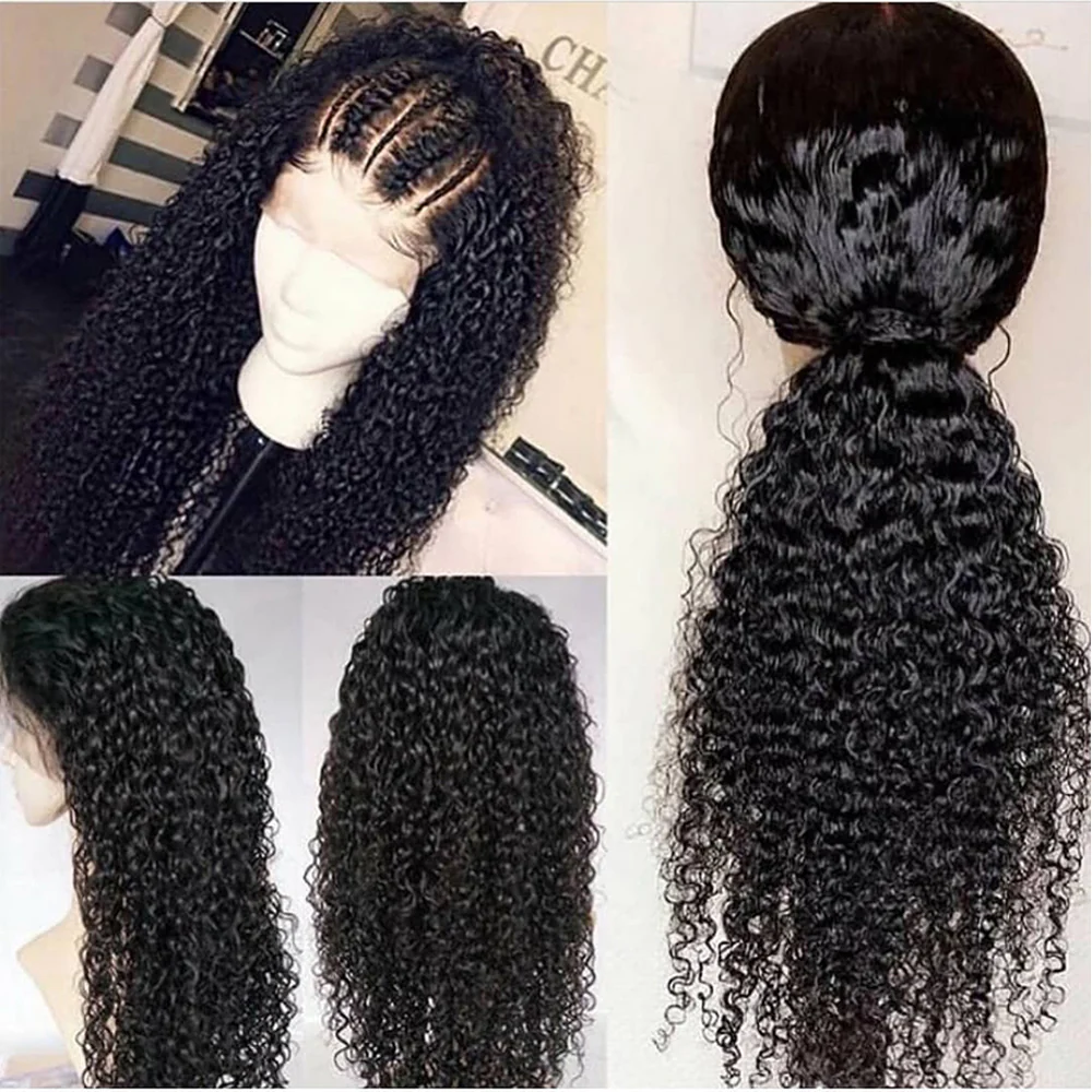 Kinky Curly Snug Fit 360 Invisible Strap Glueless Lace Frontal Wig - Ready-to-Wear, High Density - Image 2