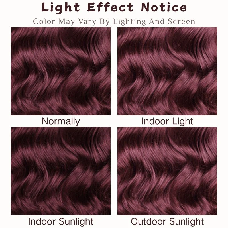 $100 Off Full $101| Glueless Body Wave Purple Black Cherry Burgundy 7x5/13x4 Lace Front Wig Flash Sale - Image 5