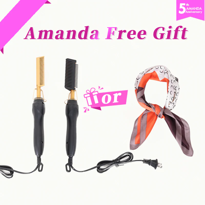 Valued $69 Free Gift Hot Comb Or Silk Scarf For Orders >$259 (Randomly Send)