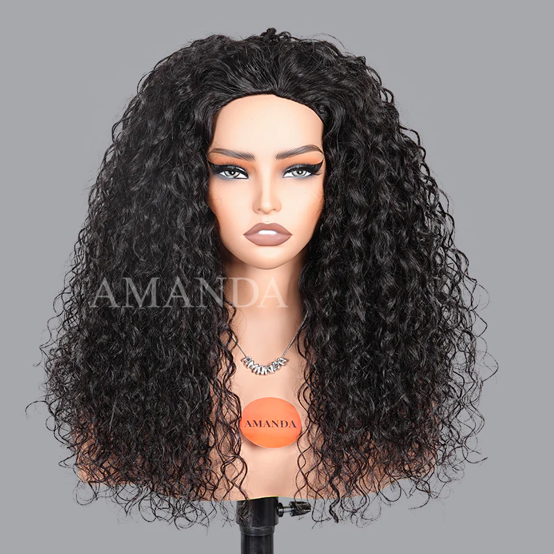 Wow $0.1 Lace Wig| Water Wave Put On & Go Invisible Drawstring Flip Over 3 In 1 Half Wig Flash Sale - Image 13