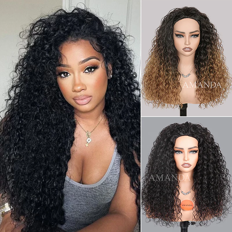 Wow $0.1 Lace Wig| Water Wave Put On & Go Invisible Drawstring Flip Over 3 In 1 Half Wig Flash Sale - Image 4